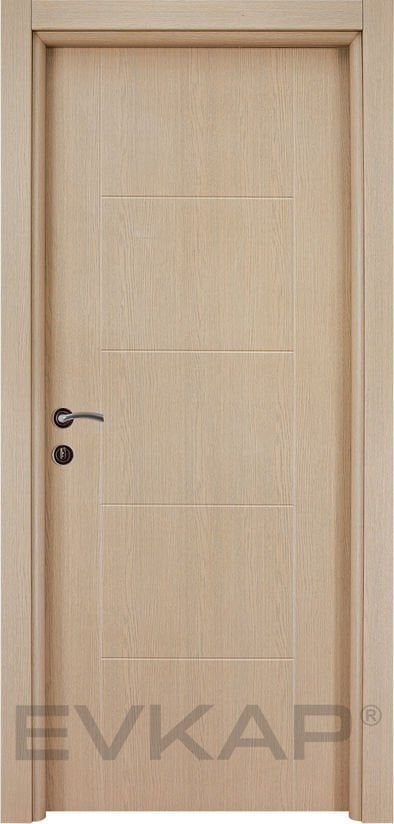 PVC-126 Beyaz Freze Meşe Pvc Kapı