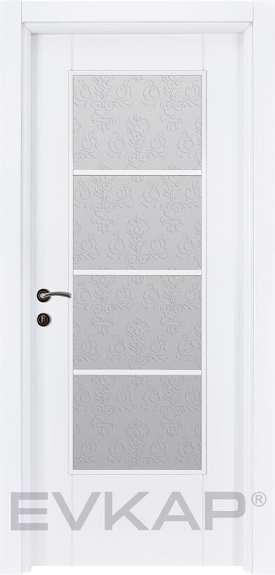 PVC-135 Bute Beyaz Pvc Kapı