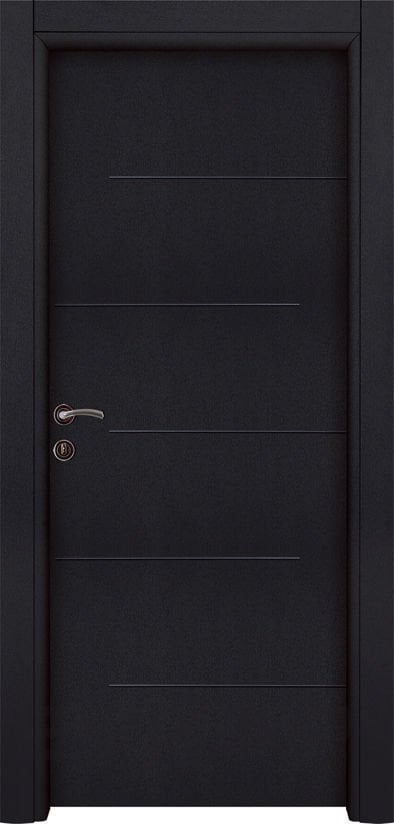 PVC-180 Çizgili Antrasit Pvc Kapı