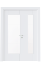 PVC-135 Sanat Gri Camlı Kapı