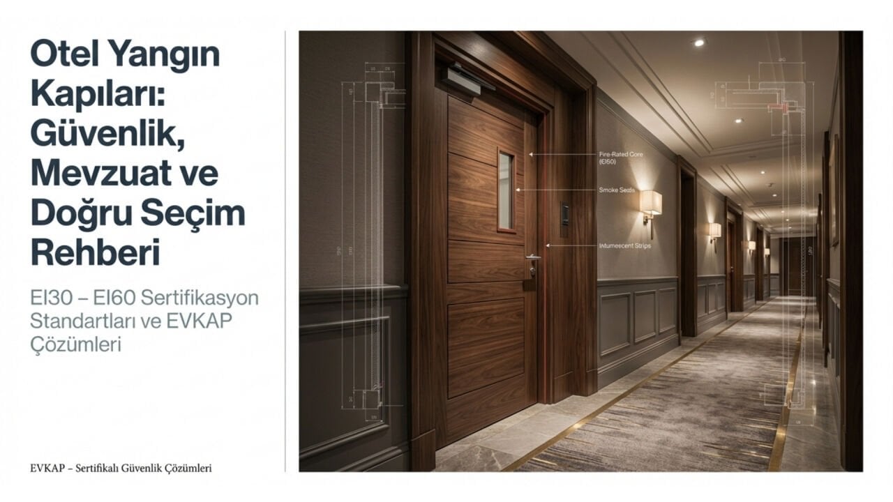 Otel Yangın Kapısı Nedir? EI30 – EI60 Sertifikalı Kapılar