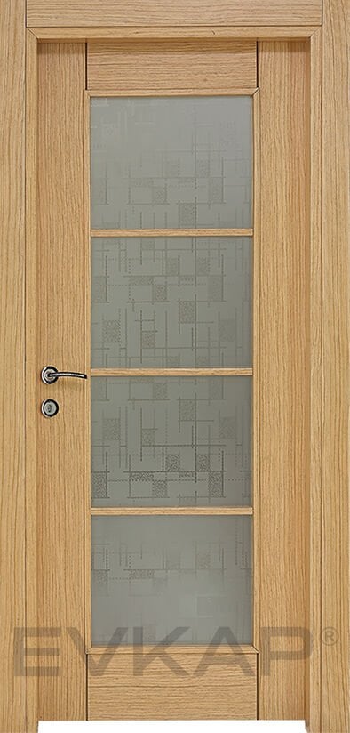 C-04 Meşe Ahşap İç Oda Kapısı