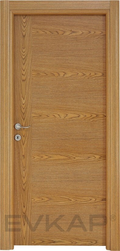 K-06 Hareli Teak Ahşap İç Oda Kapısı