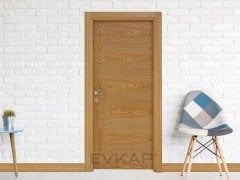 K-06 Hareli Teak Ahşap İç Oda Kapısı