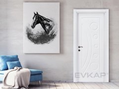 PVC-101 Bute Beyaz Pvc Kapı