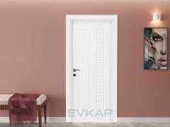 PVC-112 Bute Beyaz Pvc Kapı