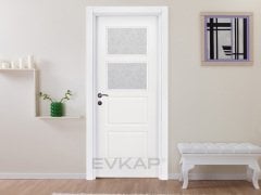 PVC-117 Bute Beyaz Pvc Kapı