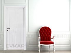 PVC-121 Bute Beyaz Pvc Kapı
