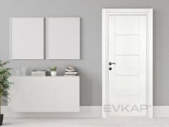 PVC-166 Pearl İnci Rengi Rustik Kapı
