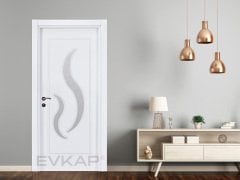 PVC-171 Bute Beyaz Pvc Kapı