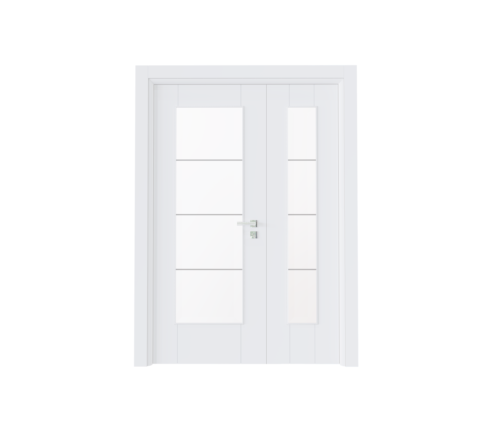 PVC-135 Sanat Gri Camlı Kapı