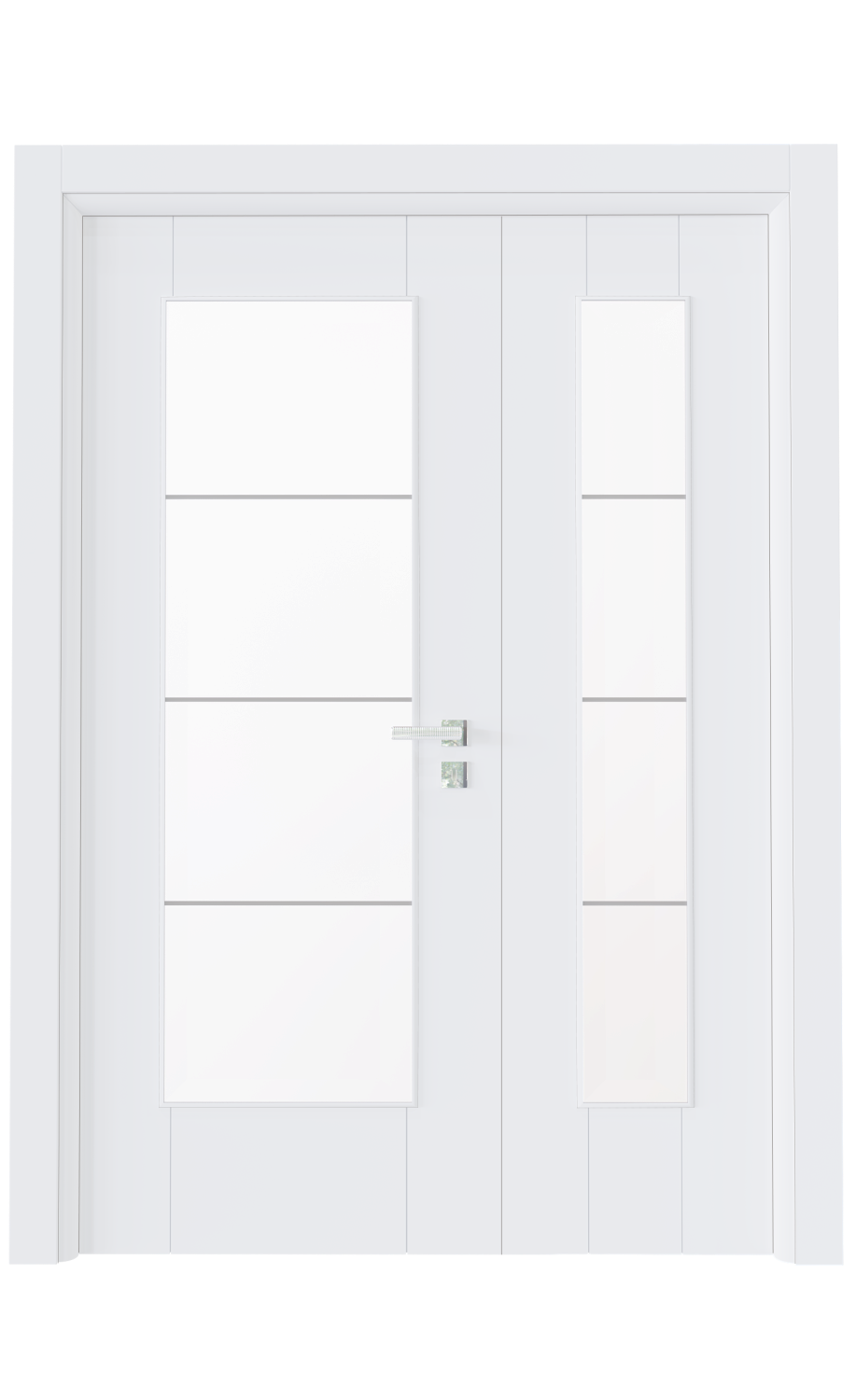 PVC-135 Sanat Gri Camlı Kapı