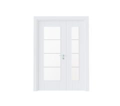 PVC-135 Sanat Gri Camlı Kapı