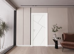 ELT-517 Bute Beyaz Pvc Kapı